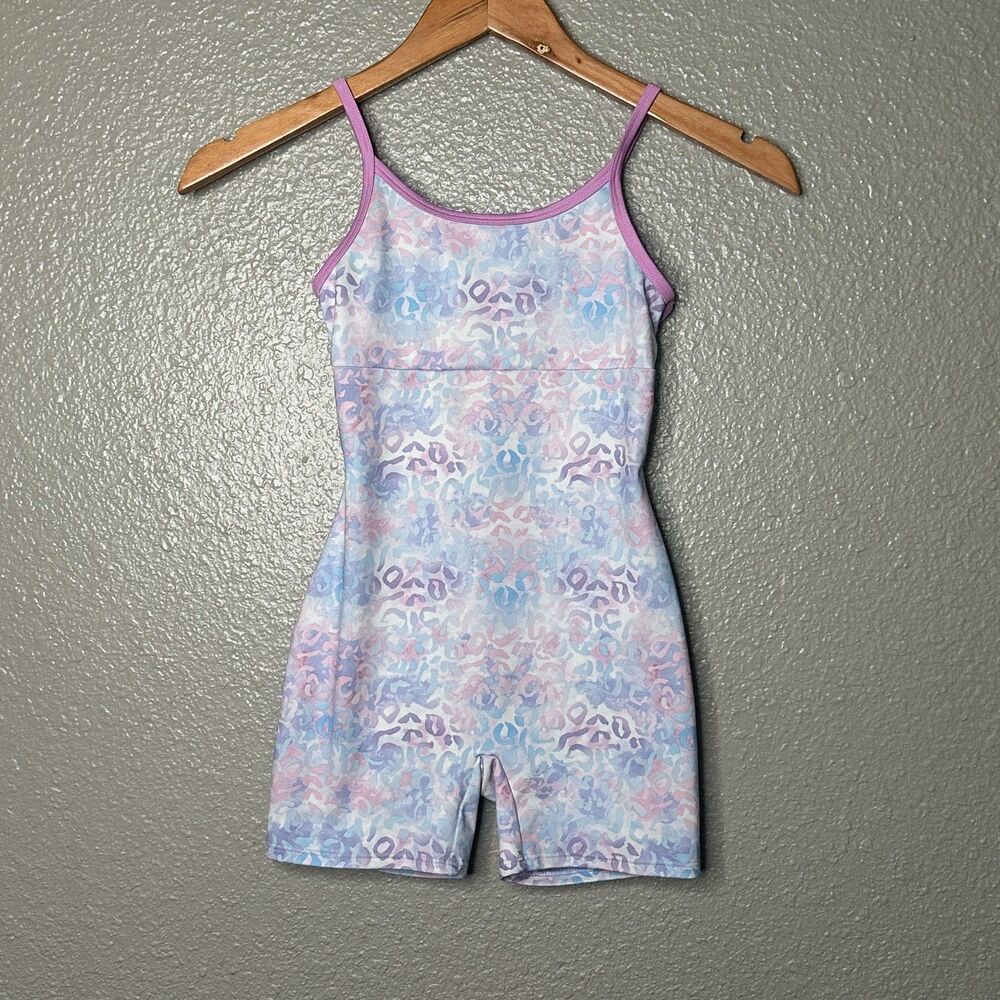 CAT & JACK Leotard Biketard Pastel Leopard Medium 8